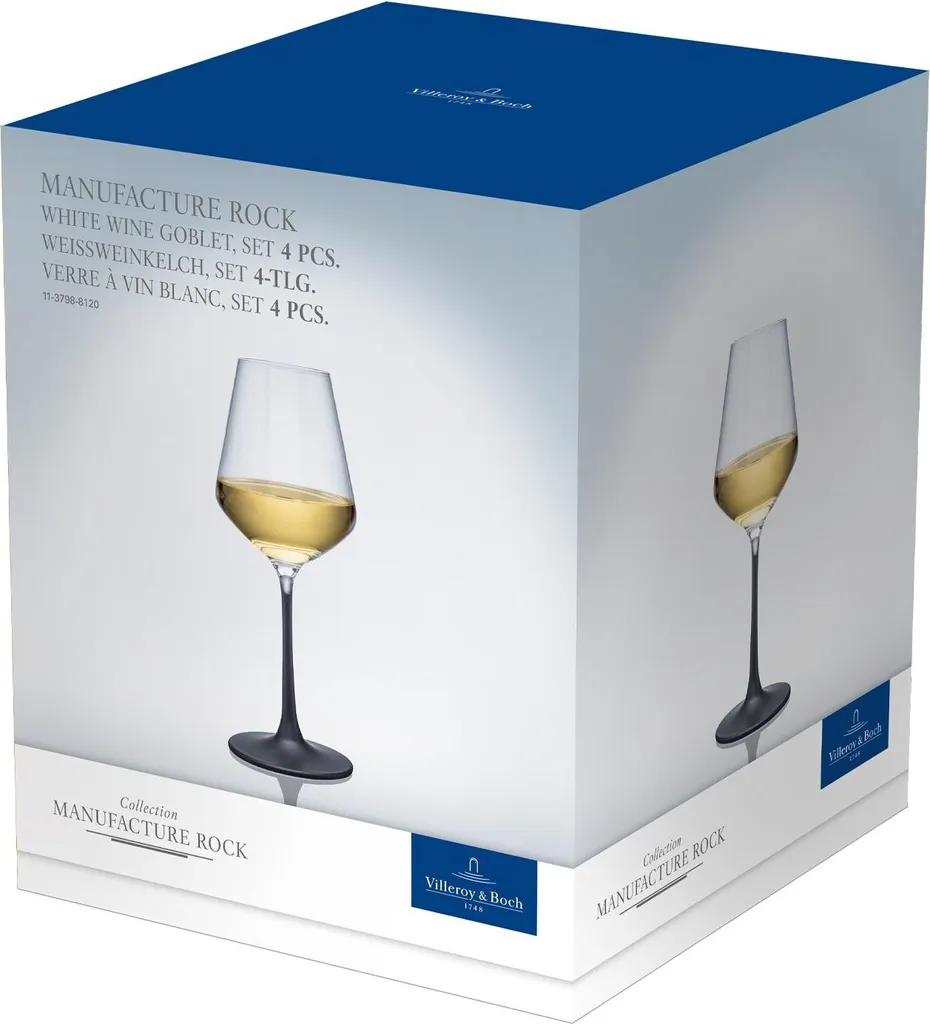Set 4 Bicchieri Villeroy & Boch 380ml Vino Bianco Tedesco Cristallo