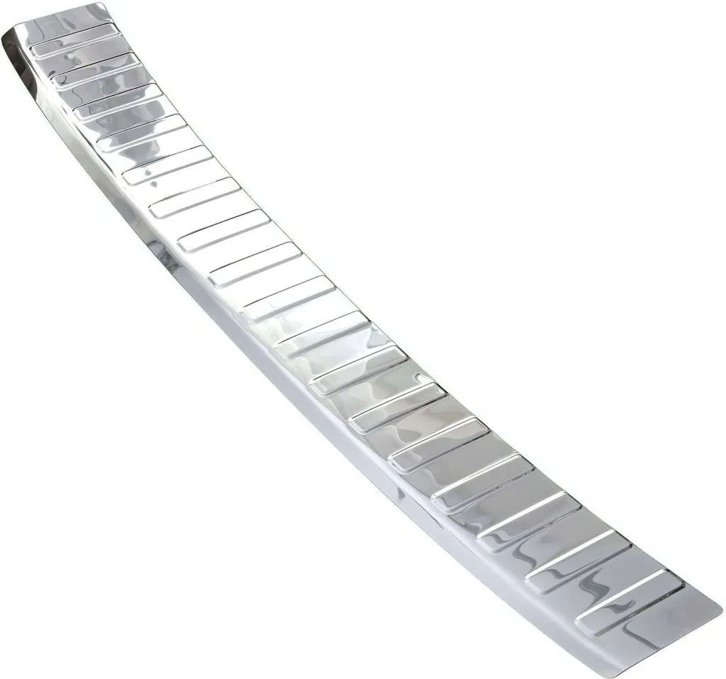 Protection pare-chocs Ford Grand C-Max inox chrome avec rebord protecteur