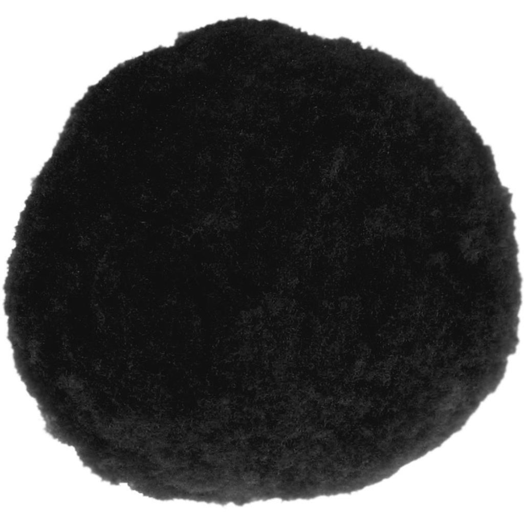 Pom Pom, 7 mm, 60 Stck.p.SB-Btl. -schwarz-,