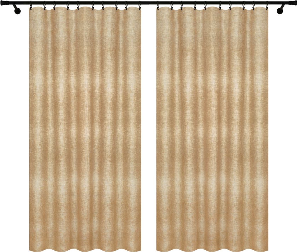 Fertigvorhänge mit Kräuselband 140x240 cm 2 Stücke Leinenmuster Vorhänge für Wohnzimmer