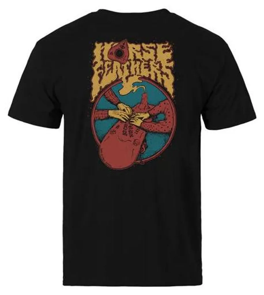 T-shirt Fortune Teller Horsefeathers noir avec imprimé graphique original