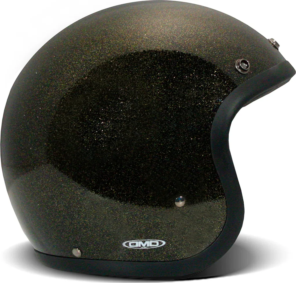 Casque Jet pour Moto Cafe Racer et Custom - Finition Bronze Taille S