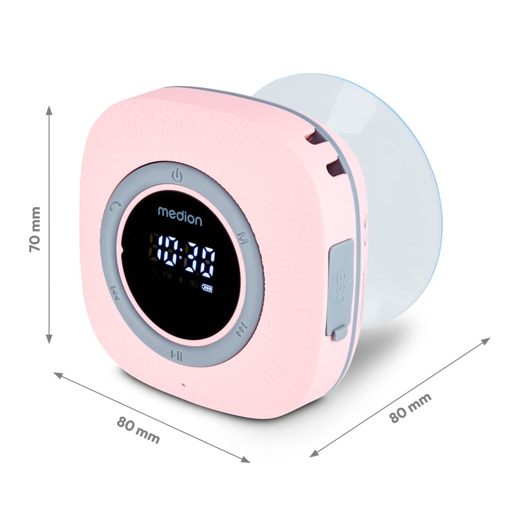 MEDION S66884 Duschradio mit Bluetooth (Badradio, UKW Produktbild 7