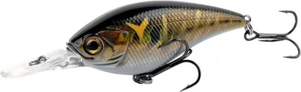 SHIMANO YASEI Cover Crank, Crankbait, Brown Gold Tiger, Schwimmend, LUYASCCFSR07BGT