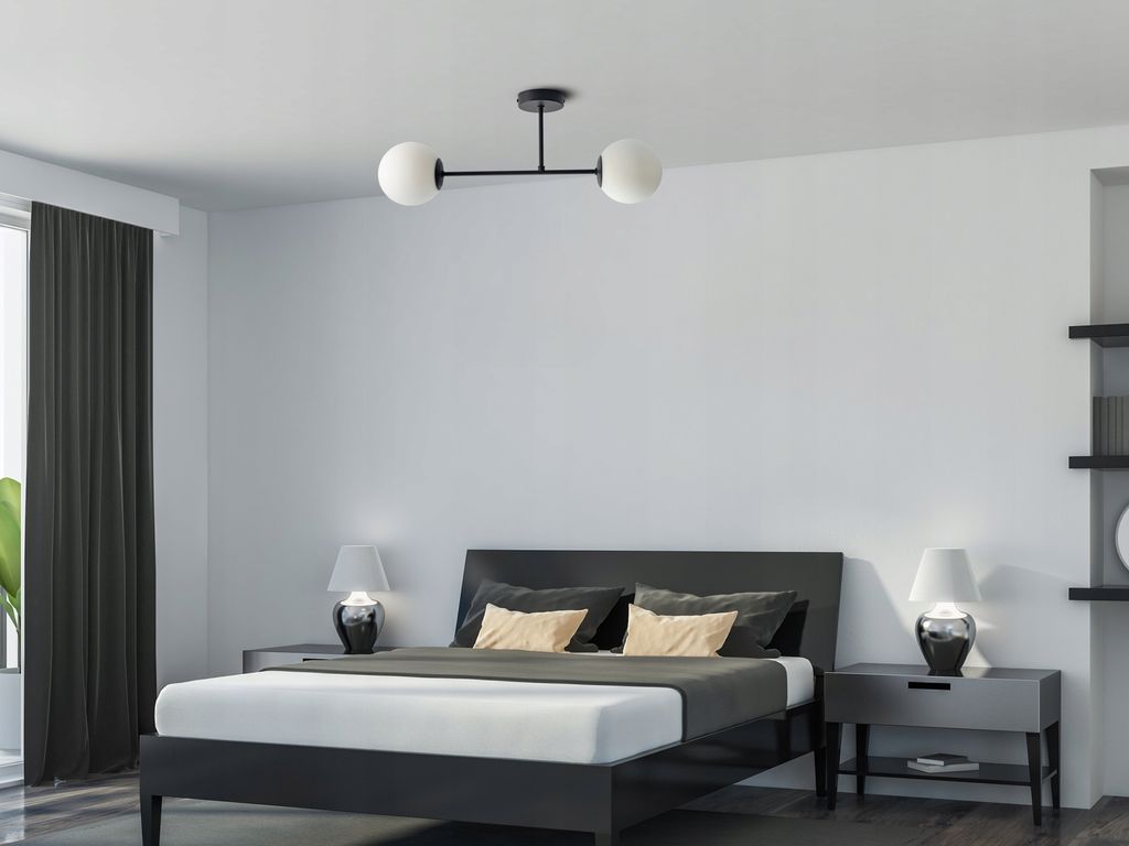 LUXOLAR Led Deckenleuchte - Deckenlampe 2-flammig schwarz Produktbild 5