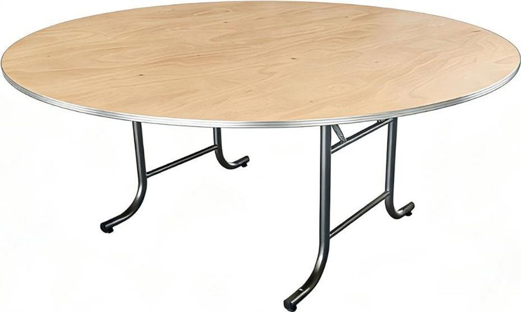Banketttisch Classic Pro Rund | Ø 183 cm | Aluminiumkante | mit Premium Klappgestell