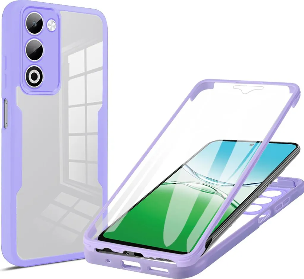 Custodia Elegante Viola Oppo A5 5G - Protezione Totale Display