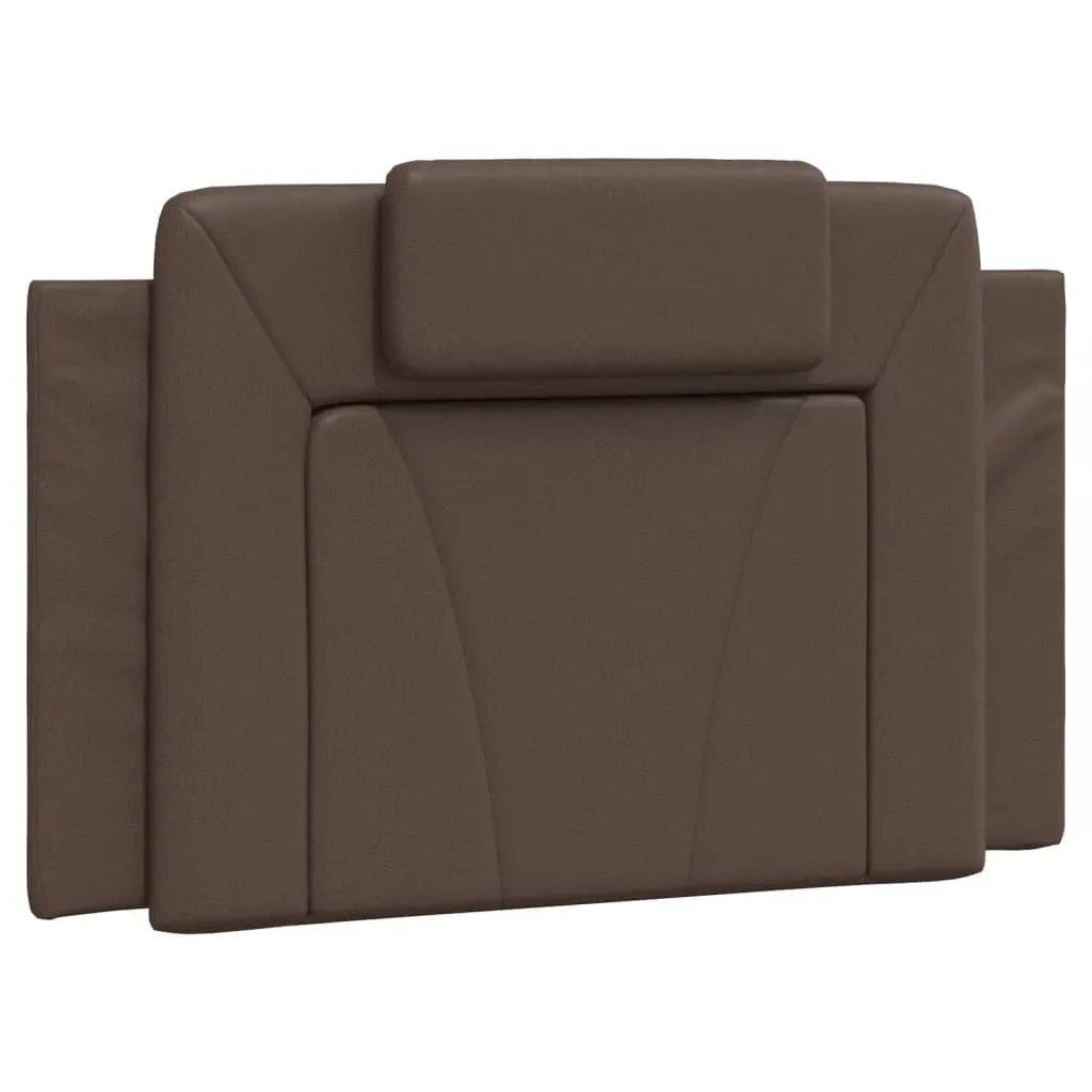 Testiera Letto Imbottita SYFAX Viana 90cm Marrone - Pelle Sintetica