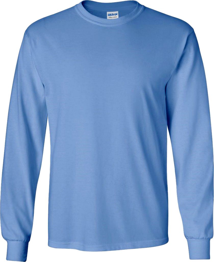 Gildan Ultra Herren T-Shirt mit Rundhalsausschnitt, langärmlig BC477 (L) (Blau)