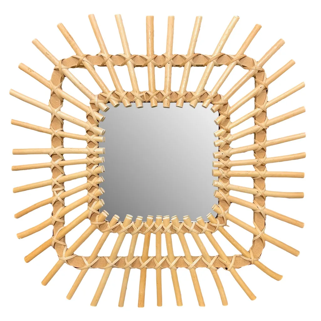 Miroir de Maquillage Rond Beige 45cm Tutumi QDJ071 pour Salle de Bain