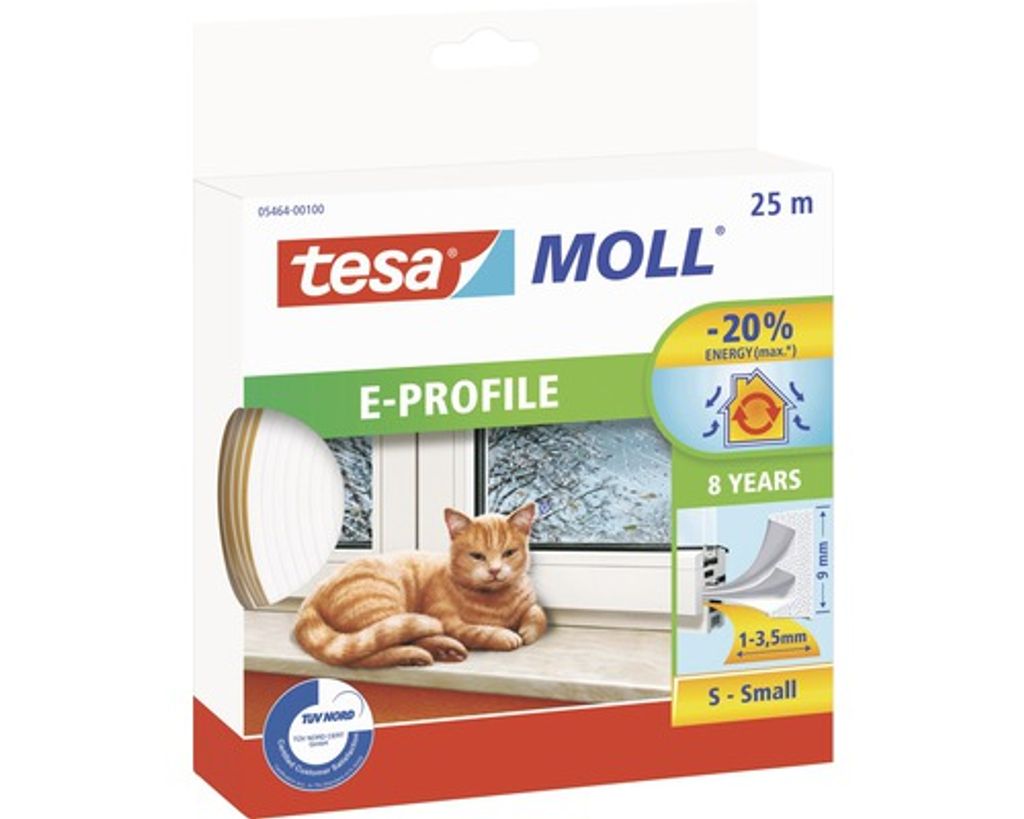Tesnenie na okná Economy guma E biele 20 + 5m Obrázok produktu 