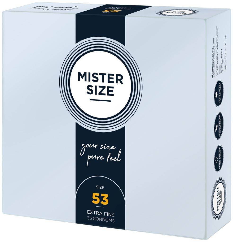 MISTER.SIZE 53 mm kondómy 36 kusov Obrázok produktu 