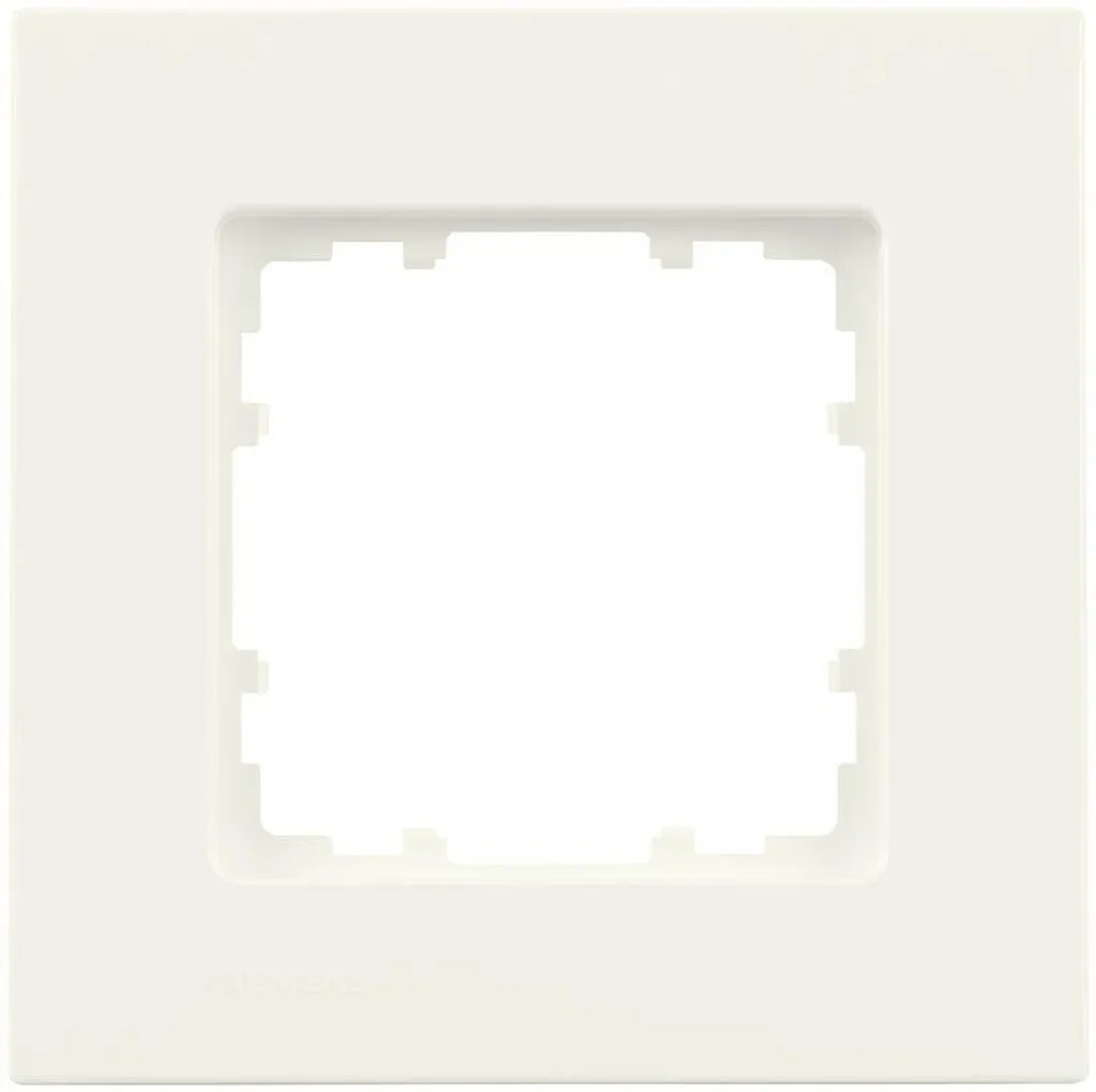 Cadre de recouvrement Siemens Delta 5TG1111-0 blanc titane mat