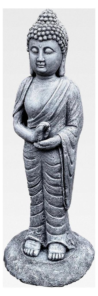 Steinfigur Shiva stehend 48 cm frostfest aus massivem Steinguss