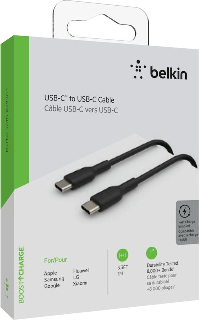 Belkin Boost↑Charge USB-C-zu-USB-C Kabel - 1 Meter - Schwarz