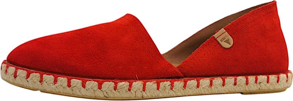Verbenas Carmen Damenschuhe Halbschuhe Slipper Rot Freizeit Productafbeelding 