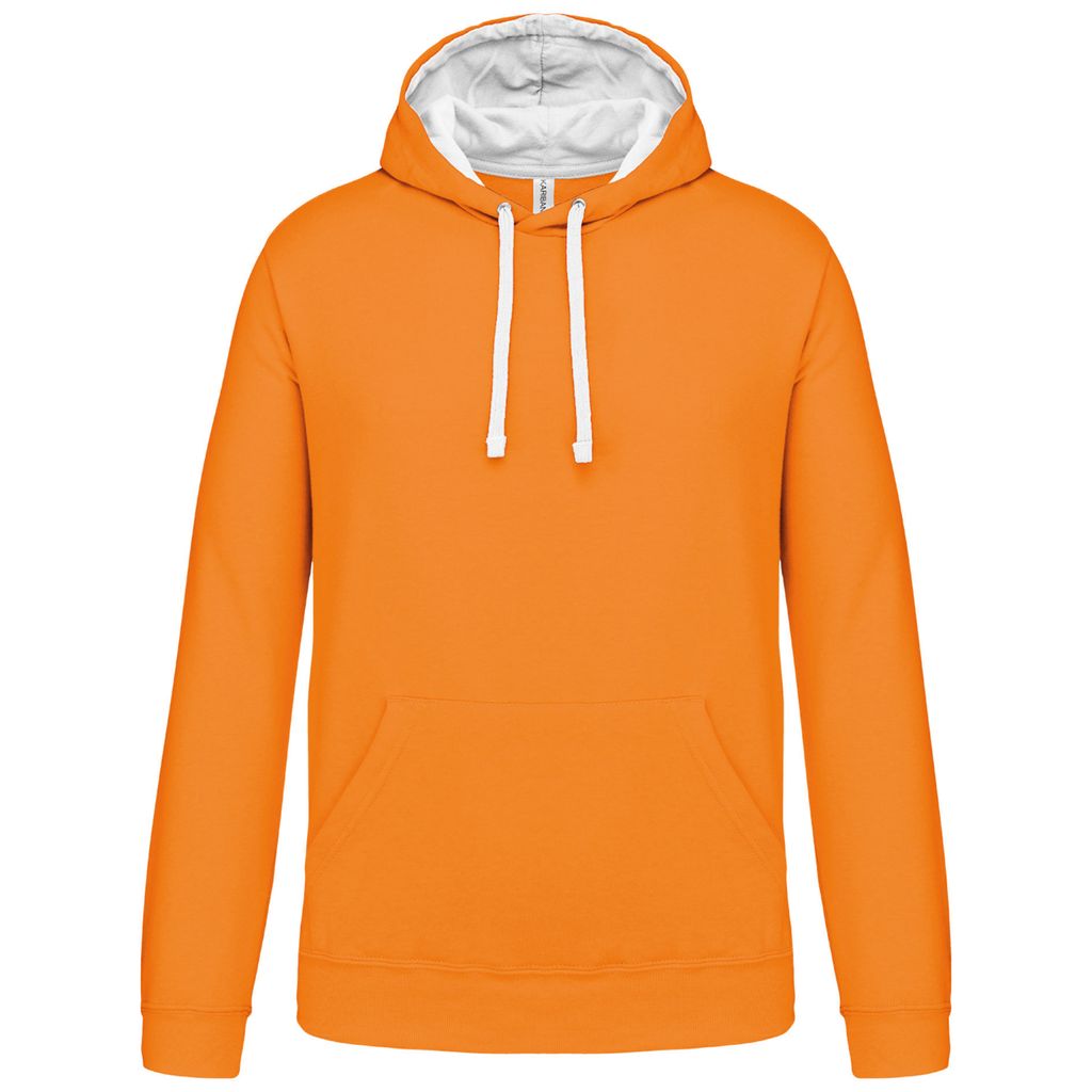 Kariban Herren-kapuzensweatshirt bicolor