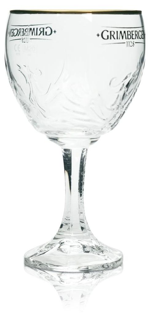 Grimbergen Glas 0,33l Pokal Kelch Phoenix Kontur Goldrand Gläser Gastro Beer
