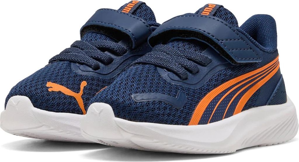 PUMA Pounce Lite AC+Inf Kinder Sportschuhe Sneaker Laufschuhe 401516 07 Blau-Orange, Schuhgröße:26 EU
