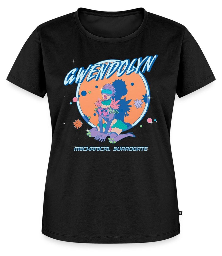 Spreadshirt Rick & Morty Gwendolyn Mechanical Surrogate Frauen Premium T-Shirt, M, Schwarz