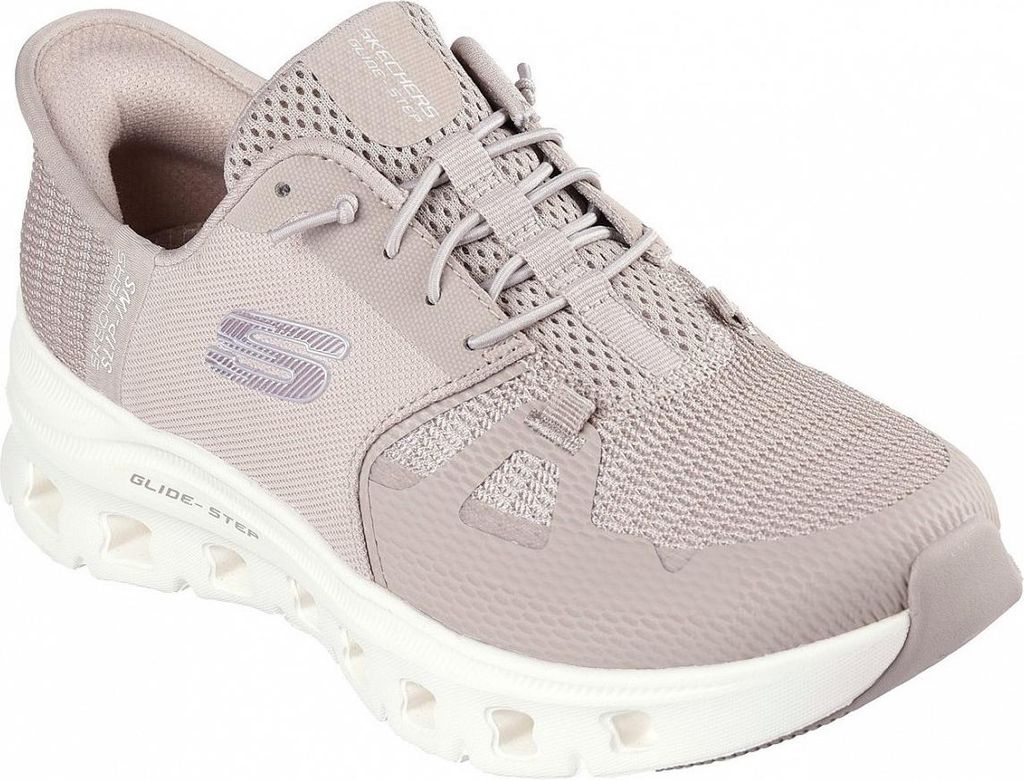 Skechers Glide Step Slip In Sportschuh Beige Produktbild 