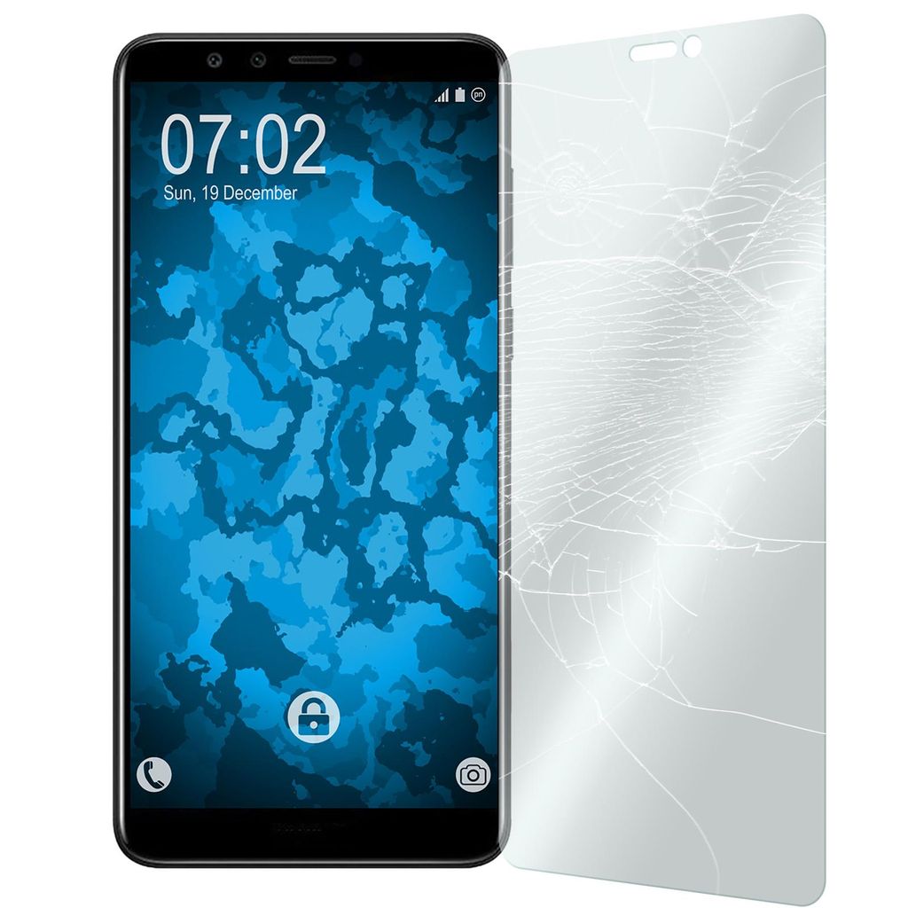 1er-Pack PhoneNatic Glas-Folie klar kompatibel mit Huawei Y9 (2018) - Panzerglas für Y9 (2018)