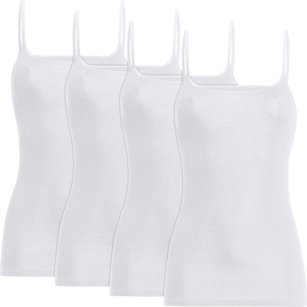 Con-ta Damen-Unterhemd 4er-Pack weiß 50