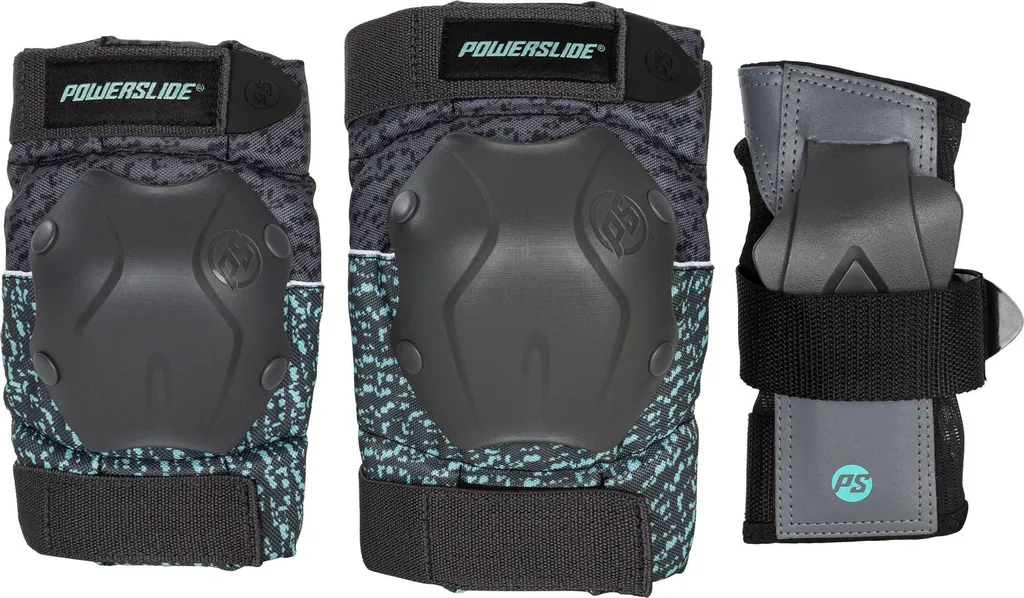 Protections Powerslide Standard avec Coques Rigides et Mousse EVA L