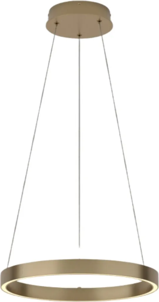 Suspension LED 25W dorée Maytoni RIM finition luxe lumière chaude