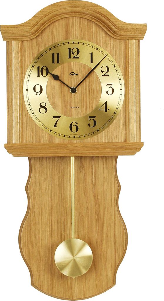 ZEIT.punkt Schwyz Wanduhr Pendeluhr, GERMANY, Eiche - 345415