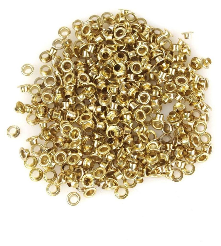 Ösen 400 Stück 4,5mm Messing gold Produktbild 
