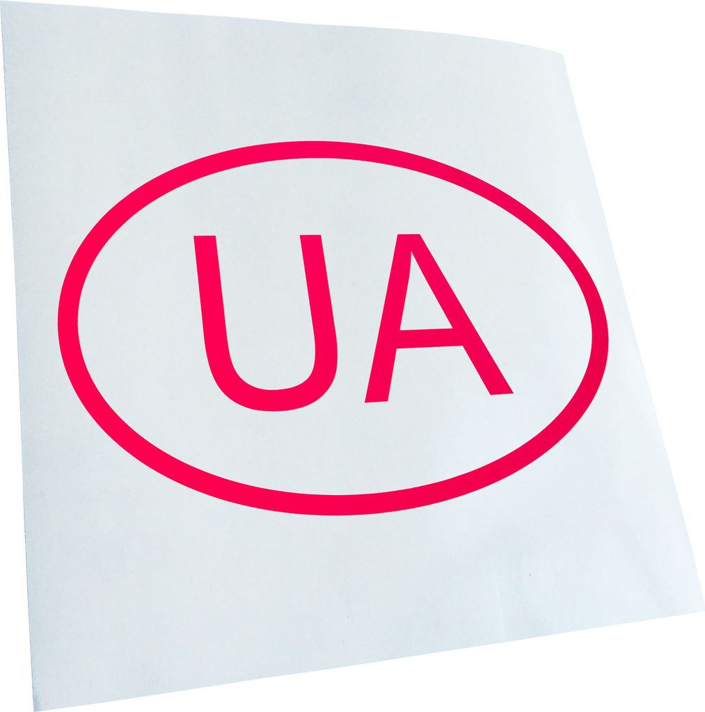 Kiwistar - Autoaufkleber - Ukraine UA Heckscheibe - Aufkleber für Auto Kfz Fahrrad, LKW, Truck Mofa