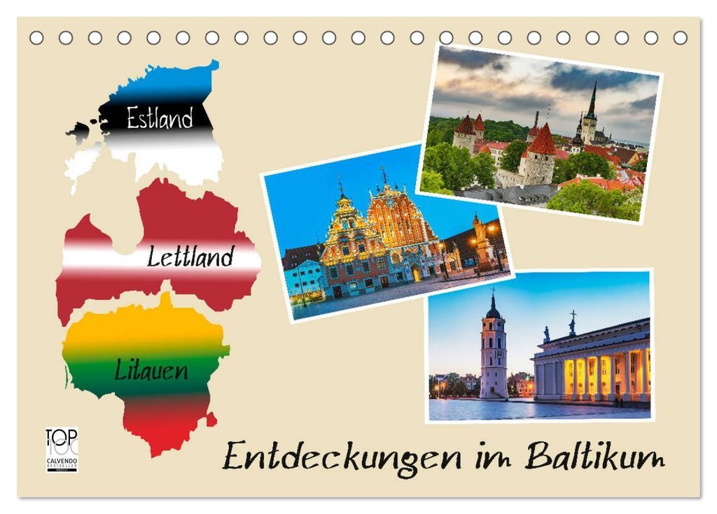 Entdeckungen im Baltikum (Tischkalender 2027 DIN A5 quer), CALVENDO Monatskalender