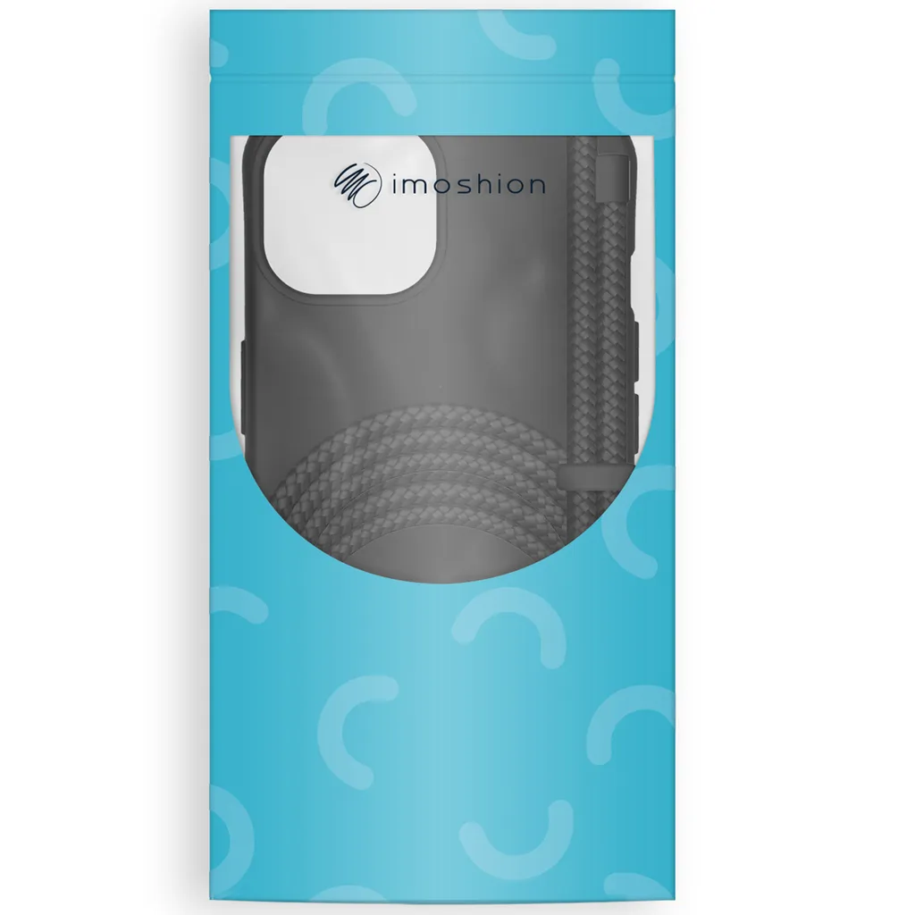 Custodia iPhone 15 Pro Nera con Laccio iMoshion: Accessorio Fashion - 6