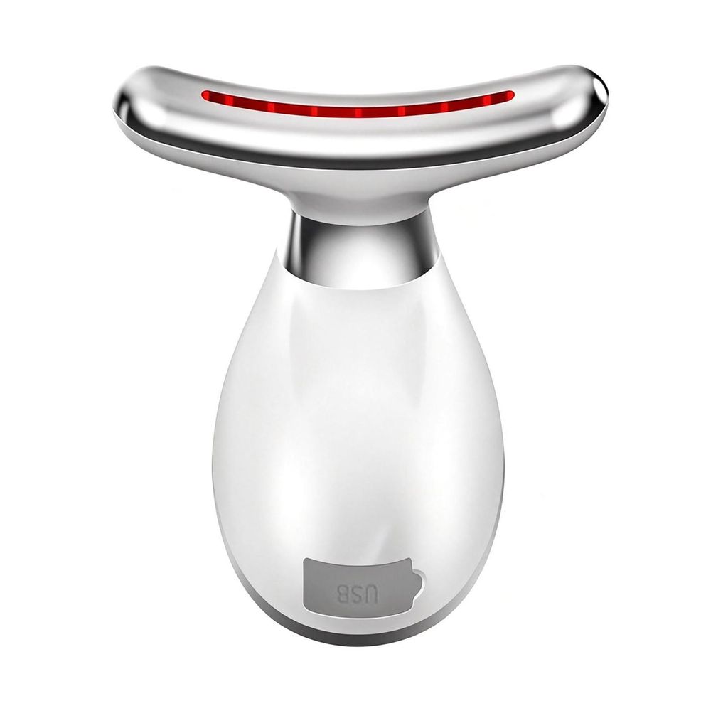 EMS elektrisches Gua-Sha-Board,Anti-Falten-Gesichtsmassager,42 °C Heizfunktion&7 fortschrittliche Lichttherapie-Modi,Anti-Aging-Gesichtsmassagegerät