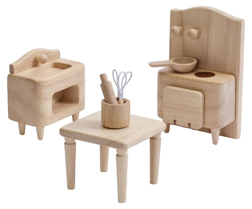 PlanToys- Viktorianisches Küchen-Set 18,8x7,5x18,8 cm - 3y+