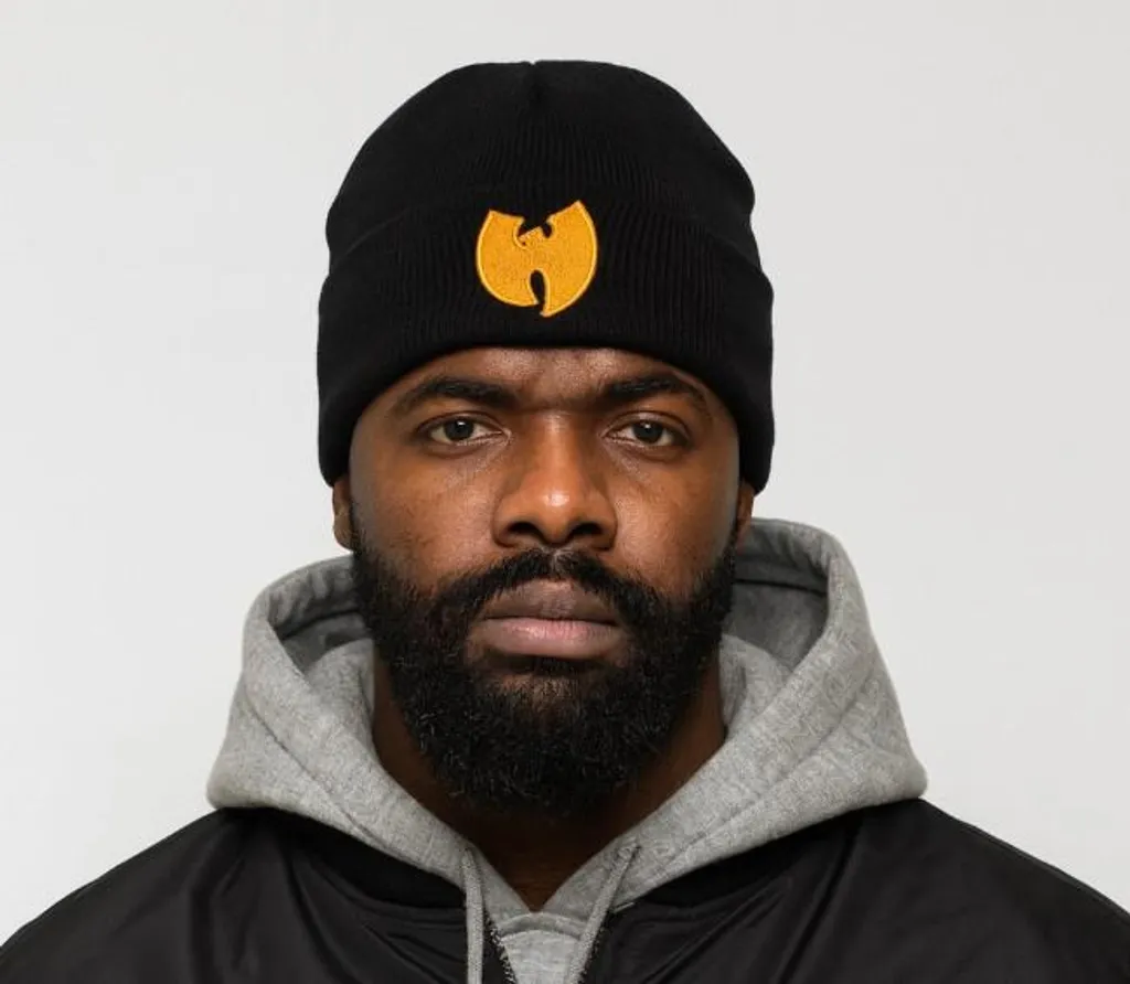 Cuffia Wu-wear Logo Nero UNI - Accessorio Urban Style Autunno Inverno