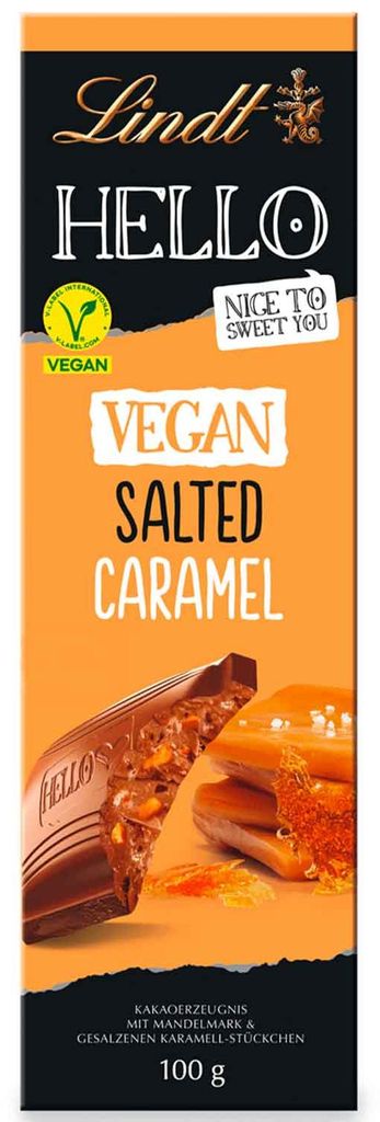 Lindt Hello Vegan Salted Caramel Tafel 100g Produktbild 