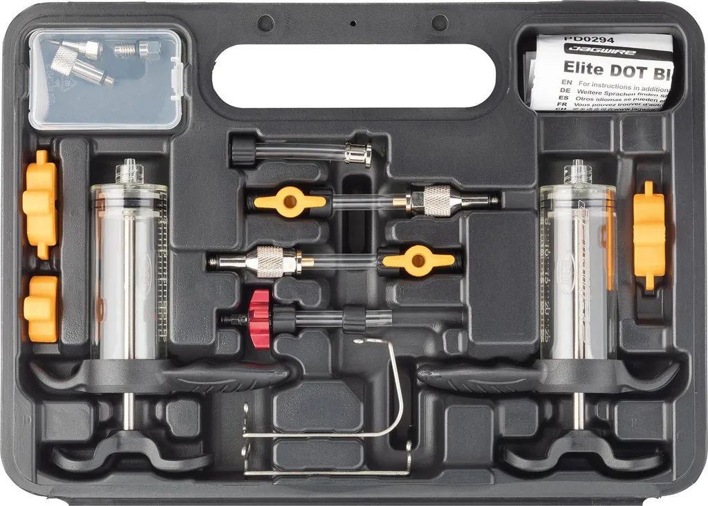 Kit de purge Elite Bleed DOT MY22 pour freins à disque hydrauliques vélo