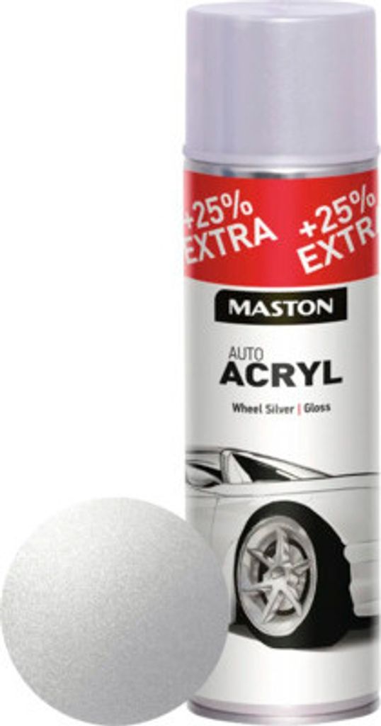 Sprühlack Maston AutoACRYL Metallschutz Aluminium silber 500 ml