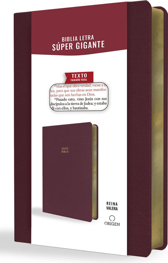Biblia Reina Valera Letra Súper Gigante, Símil Piel Produktbild 