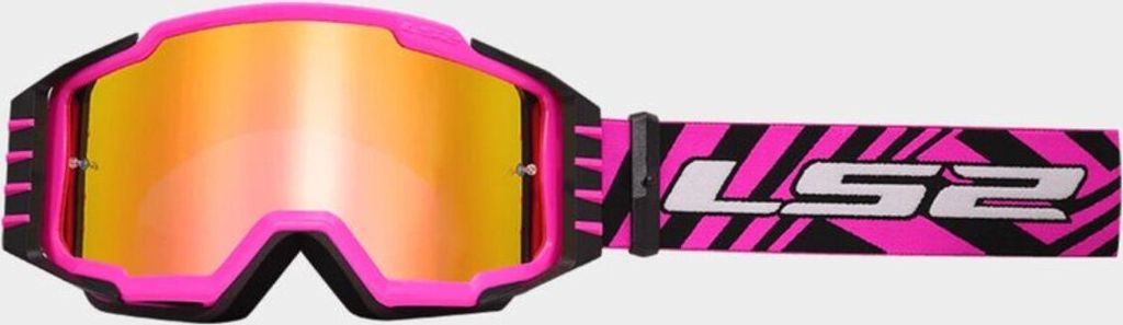 LS2 CHARGER PRO Pink Motocross Maske Iridium-Glas Produktbild 