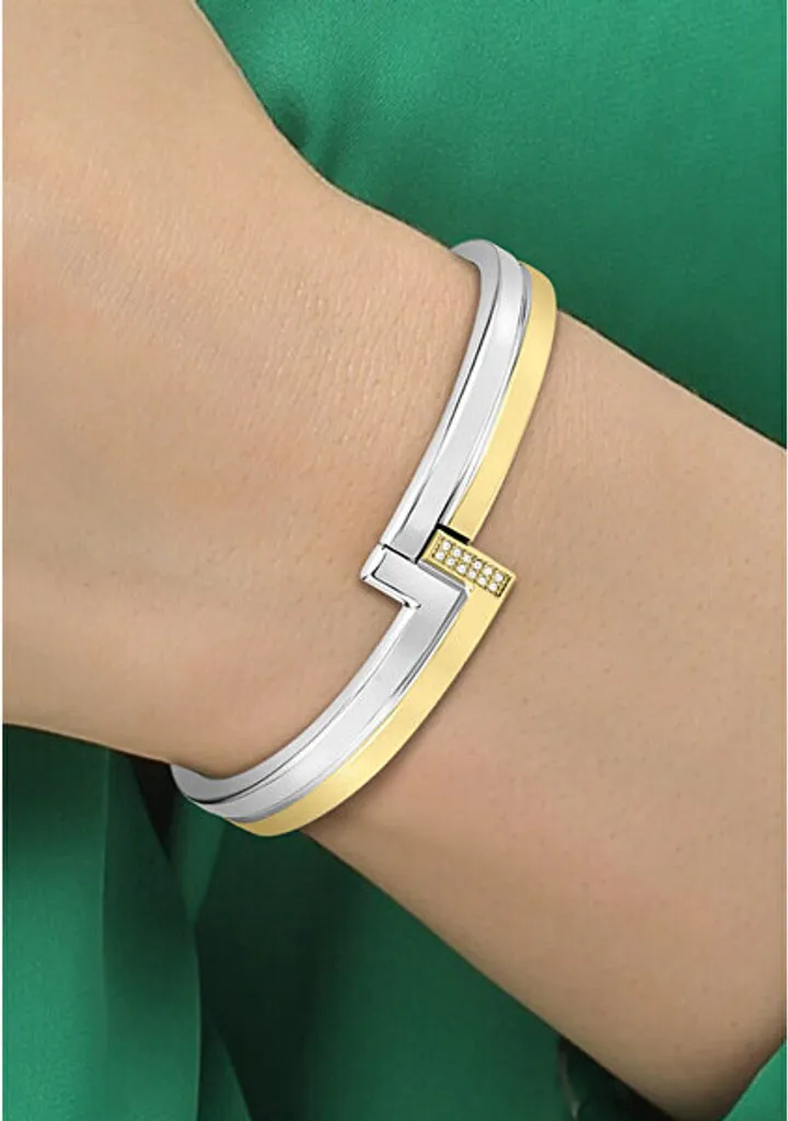 Bracelet acier anti-allergie avec zircones Impression 2040003 durable - 2