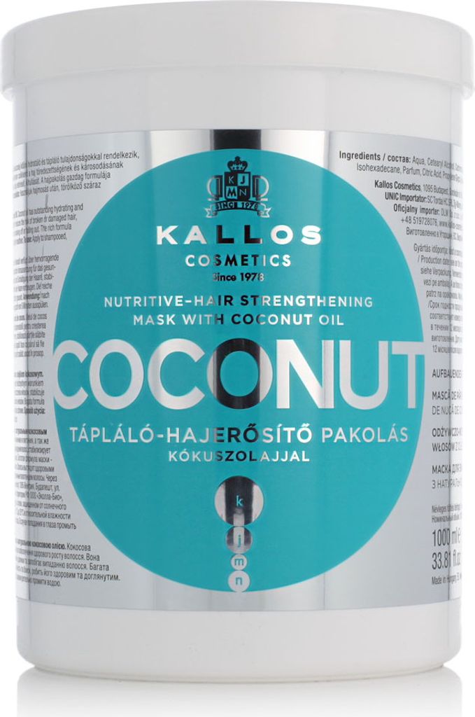Kallos Masque à la noix de coco 1000 ml Image du produit 