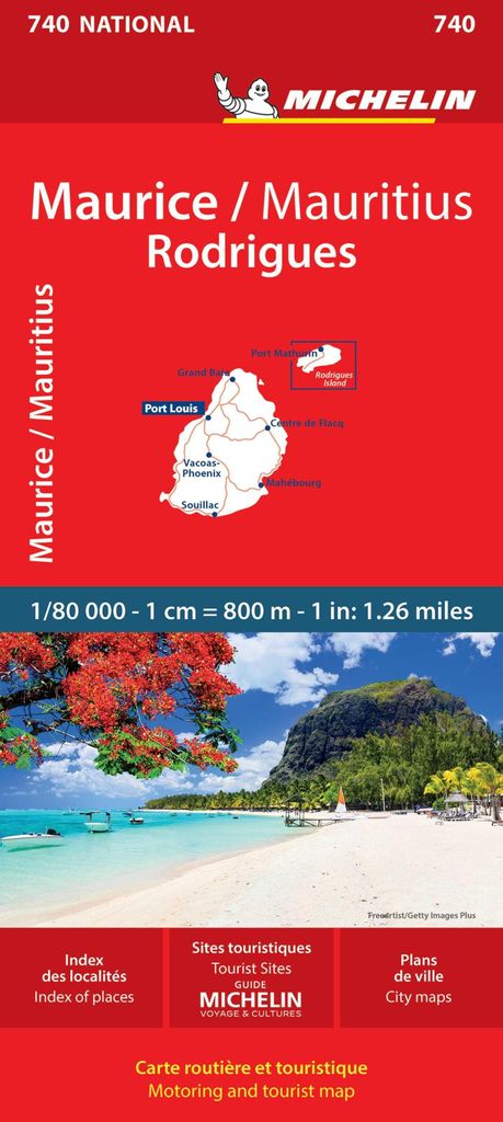 Maurice (Mauritius) - Michelin National Map 740