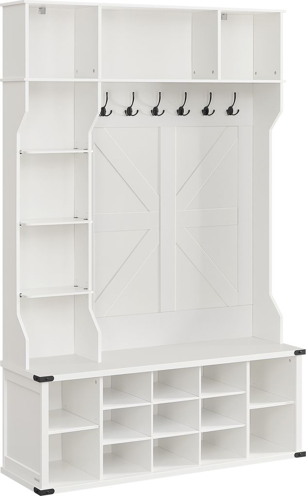 Garderobenständer mit Schuhbank, Garderobe, Produktbild 1