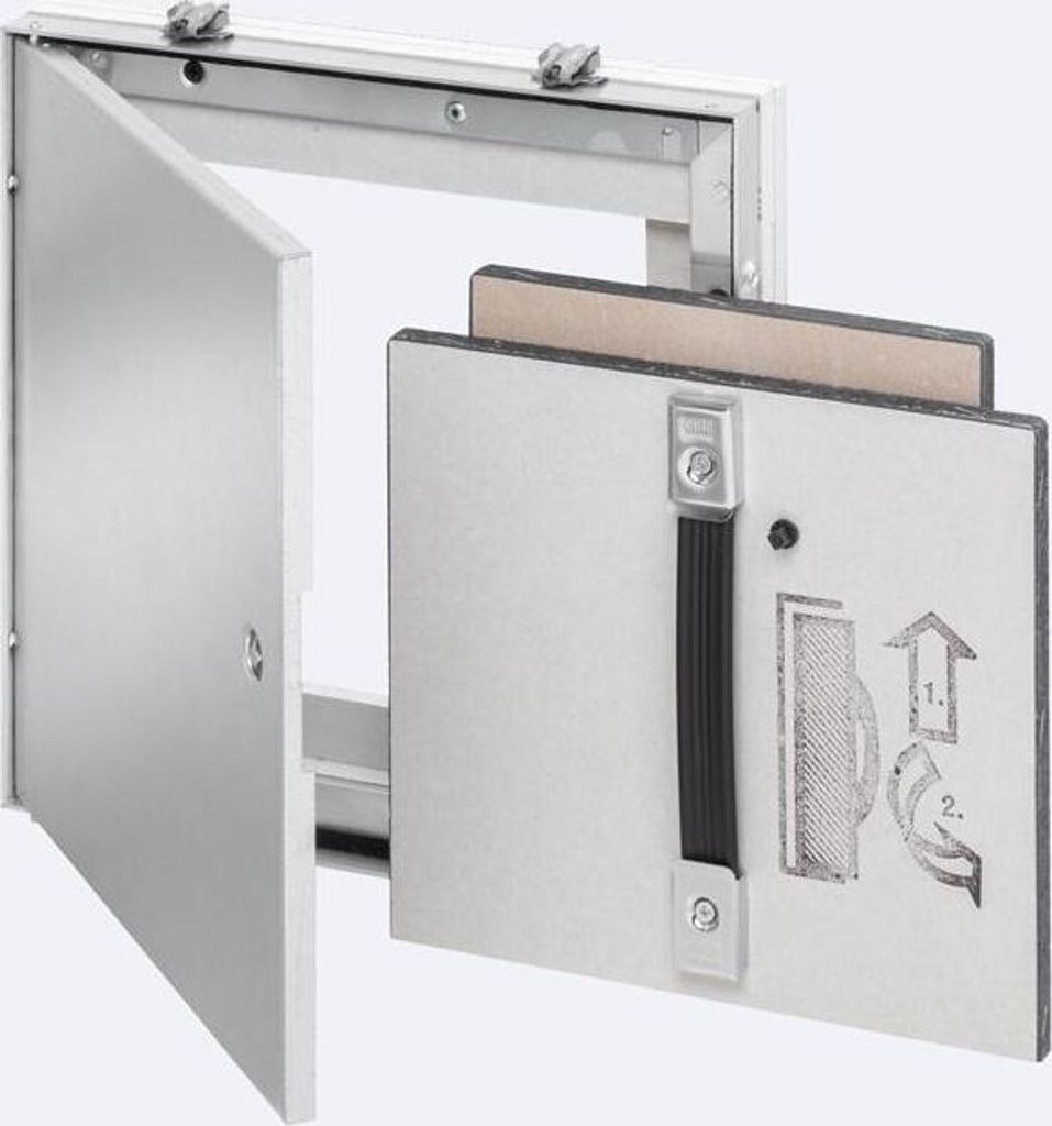 Revisionstür AluRapid Safe I/EI90 mit Gipskartoneinlage GKF 2 x 20 mm 600 mm x 1000 mm