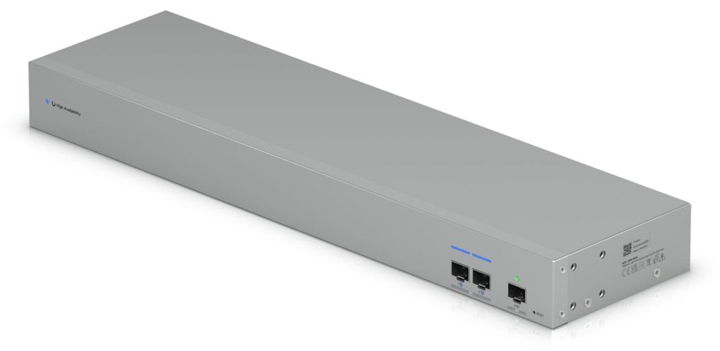 Ubiquiti WAN Switch 4 Port- 1x GbE- SFP+ ISP-Uplink- 2x Downlink- 19”- UniFi-