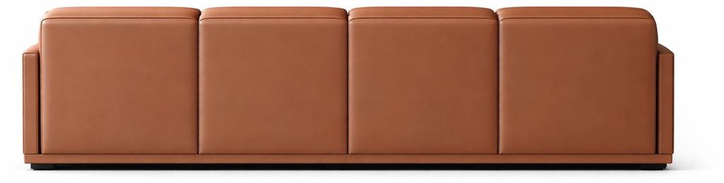 4-Sitzer Sofa Modern Stil Bequeme Leder Braune Weiche Gästebett