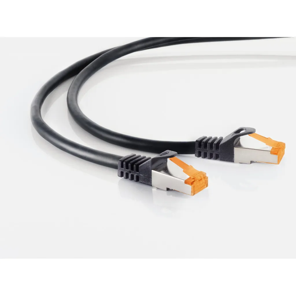 Cavo Patch CAT 6a S/FTP Outdoor 5mt - Qualità Industriale Nero PE - 3